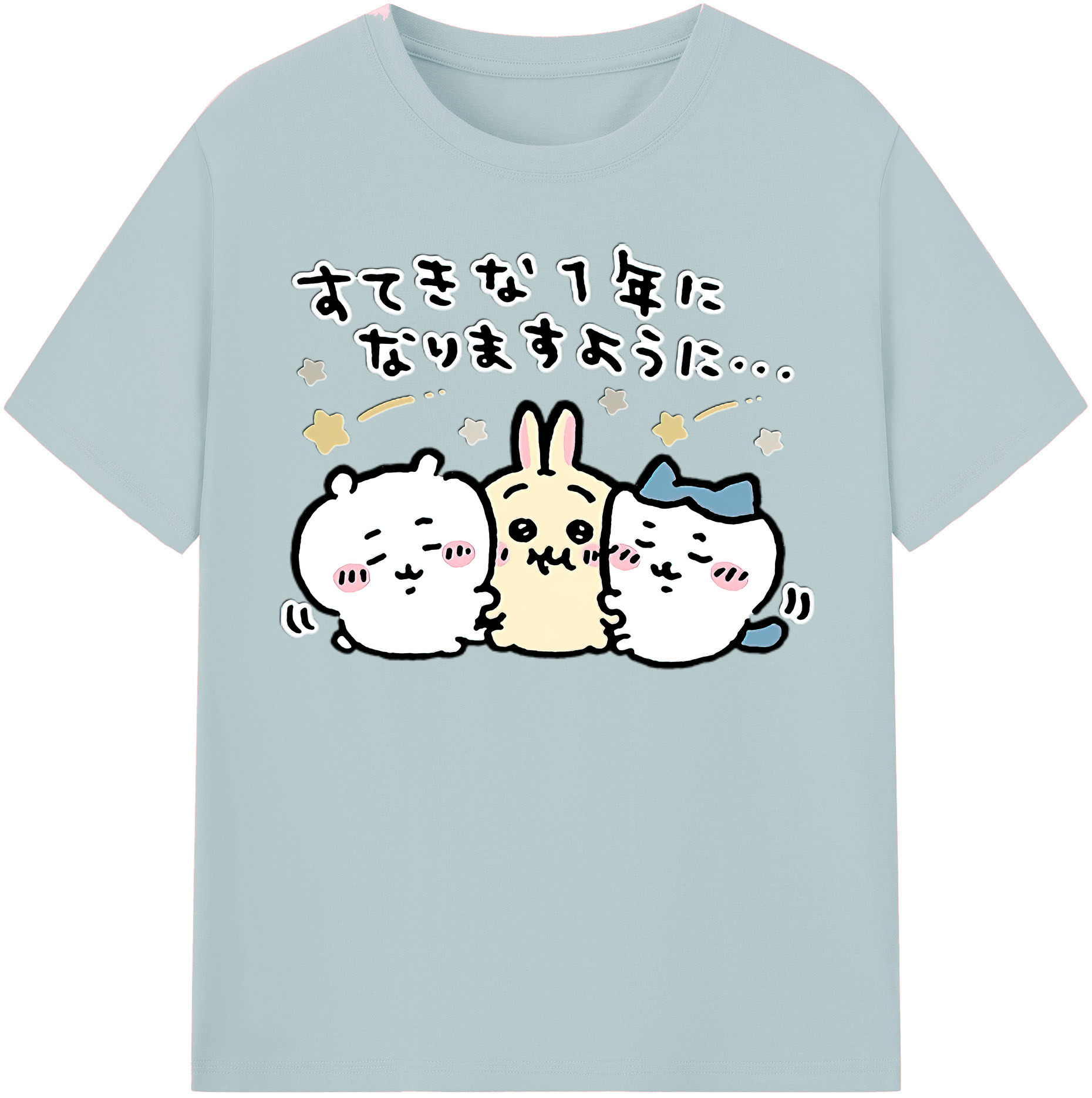 （画像用） ちいかわ ちいかわ Chii-kawa chiikawa 綿100％半袖Tシャツ（フロントプリント）